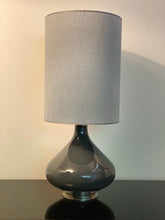 Load image into Gallery viewer, Flavia Table Lamp Grey base w/ Silk Shade