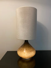Load image into Gallery viewer, Flavia Table Lamp Grey base w/ Silk Shade