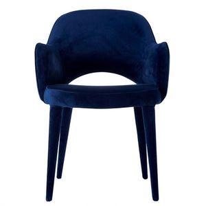 Dining Chair Blue Velvet
