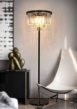 Load image into Gallery viewer, Eaton Crystal Floor Lamp Clear
