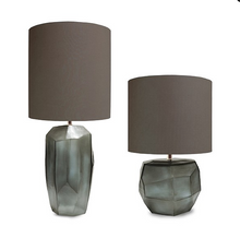 Load image into Gallery viewer, Tall Cubistic Table Lamp Indigo Smokegrey