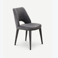 Indlæs billede til gallerivisning Dining Chair Grey Velvet