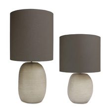 Load image into Gallery viewer, Patara Tall Cubistic Table Lamp Smokegrey