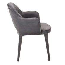 Load image into Gallery viewer, Dining Chair Grey Velvet w/ Arms