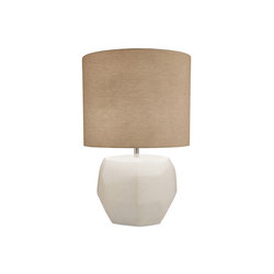 Round Cubistic Table Lamp Opal
